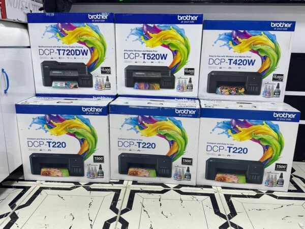 ⁦طابعة برذر T520W ملونة احبار تعبئة واي فاي⁩ - الصورة ⁦2⁩